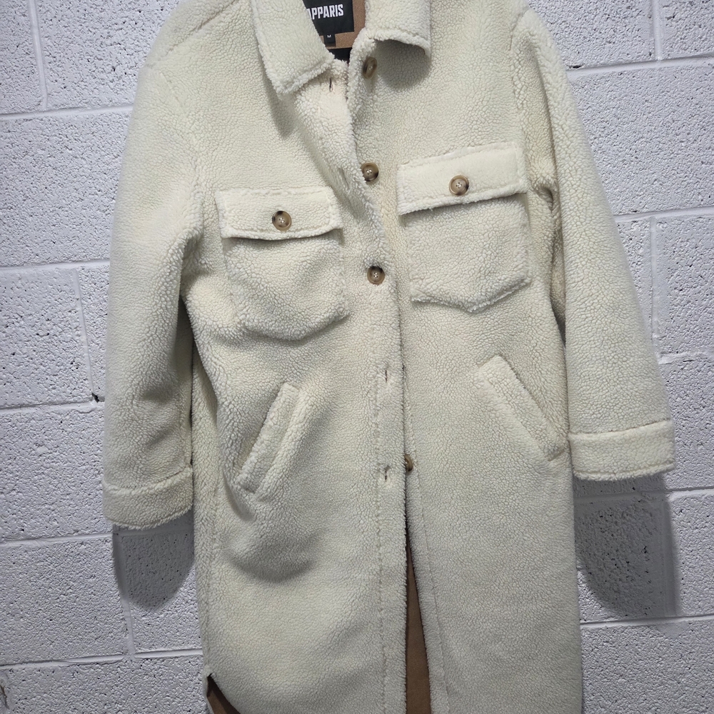 Apparis Cream Sherpa Coat